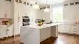 Luxurious Kitchen with Marble Island