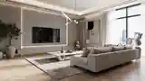 Modern Luxury Living Room with Wood