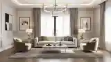 Elegancki salon w stylu nowoczesnym
