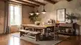 Rustic Dining Room with Warm Ambiance
