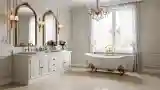 Klasyczna łazienka w stylu francuskim