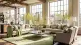 Luxurious Loft with Wood and Green Vision