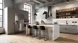 Loft Kuchnia Z Marmuru I Drewna