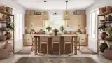 Rustic Kitchen with Warm Ambiance