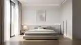 Sufit z oświetleniem w sypialni