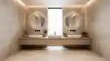 Minimalist Bathroom in Natural Tones