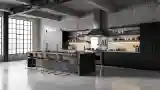 Industrial Kitchen z Betonem