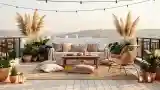Boho Taras z Względnym Urokiem