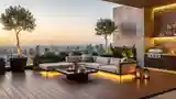 Modern Luxury Terrace z Kamieniem