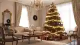 Festive French-Style Living Room