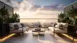 Łazienka z widokiem na miasto