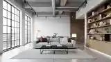 Loft z eksponowanymi konstrukcjami