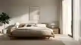 Sypialnia Japandi z Drewnem