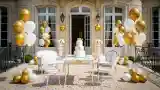French Style Terrace with Balloons