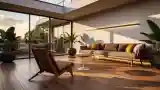 Two-Level Terrace in Mid-Century Modern Style