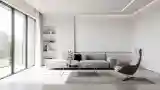 Salon z minimalistyczną elegancją