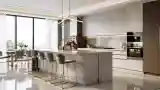 Minimalist Luxury Kitchen with Marble Elegance