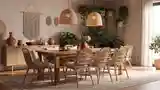 Elegancka Jadalnia w Stylu Boho