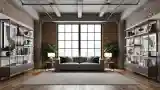 Industrial Elegance in Living Room