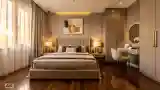 Sunlit Bedroom in Gold Tone