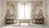 Klasyczna łazienka w stylu barokowym