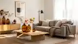 Scandinavian Lounge with Wood and Silver Tones