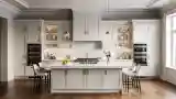 Elegant Kitchen with Marble Vein