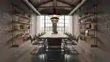 Industrial Conference Hall with Brick Walls