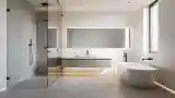 Minimalist Bathroom with Luxe Contrast