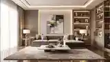 Glamorous Dining Room with Marble