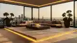 Luxury Terrace with Fire Pit