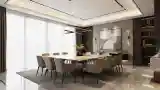 Luxurious Dining Room with Marble