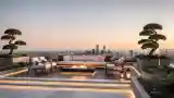 Modern Luxury Terrace with Fire Pit