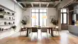 Łazienka Loft z Drewnem i Żelbetem