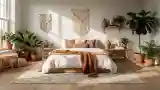 Serene Bedroom with Natural Textures