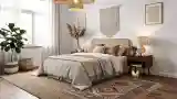 Bohemian Bedroom with Warm Wood