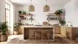 Rustic Kitchen with Warm Textures