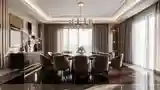 Elegancki Salon Jadalny z Marmurem