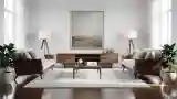 Refined Lounge with Wood Accents