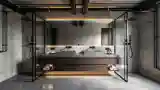 Nowoczesna łazienka w stylu industrialnym