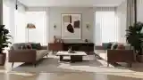 Elegancki salon w stylu skandynawskim