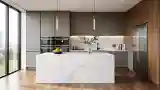 Modern Luxus Kuchnia z Marmurem