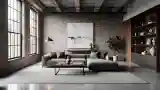 Loft Living Room with Industrial Elegance