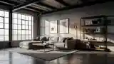Sala Wypoczynkowa w Stylu Industrialnym