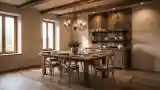 Jadalnia w stylu rustykalnym