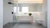 Minimalist Bathroom with Concrete