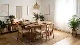 Elegancka Jadalnia w Stylu Boho