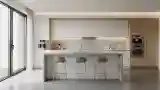 Minimalist Kitchen with Wood and Concrete