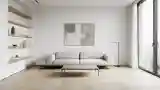 Modern Living Room with Wood and Light