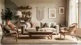 Elegancki Pokój W Spałym Stylu Boho